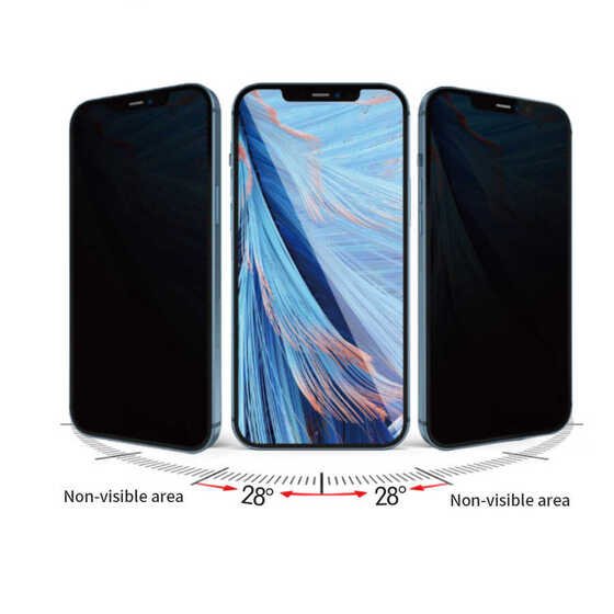 Apple iPhone 11 Pro Max Wiwu Hayalet Gizli HD Anti-Peep Ekran Koruyucu