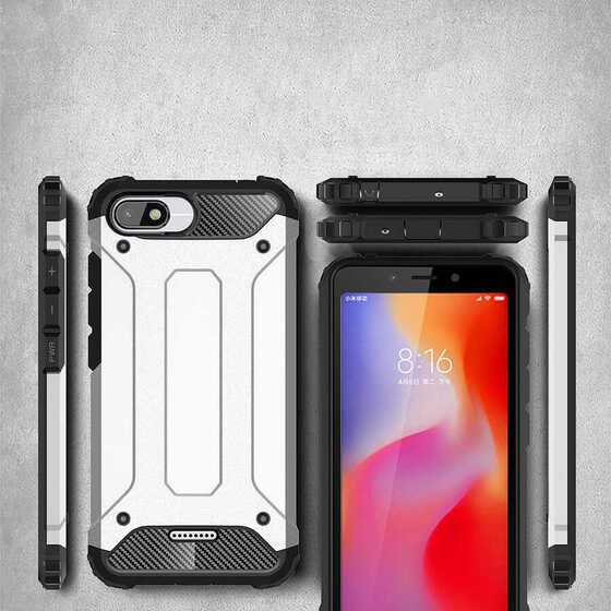 Xiaomi Redmi 6A Kılıf Hybrid Zırh Silikon