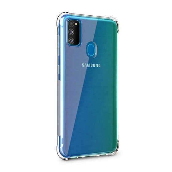 Galaxy M30S Köşeleri Airbagli Ultra Koruma Anti Şok Kılıf