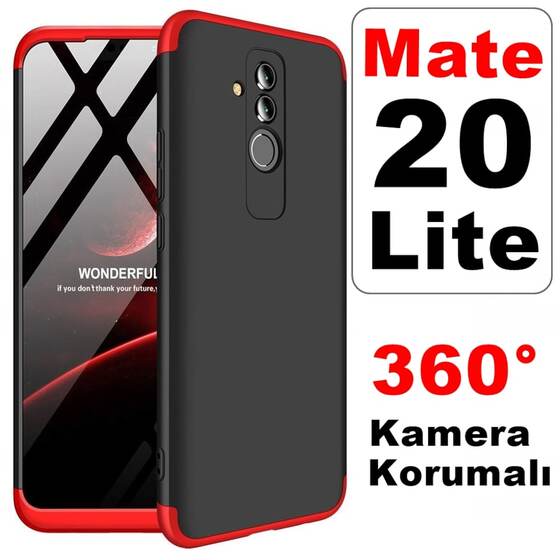 Huawei Mate 20 Lite 360 Derece Zore Kaliteli Tam Koruma Ays Kılıf