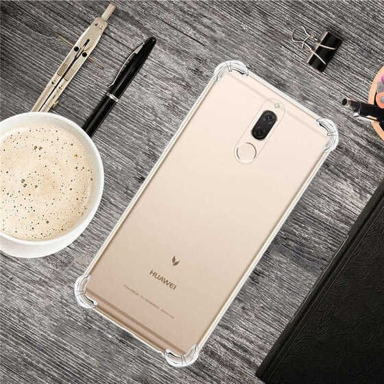 Huawei Mate 10 Lite Köşeleri Airbagli Anti Şok Şeffaf Kılıf