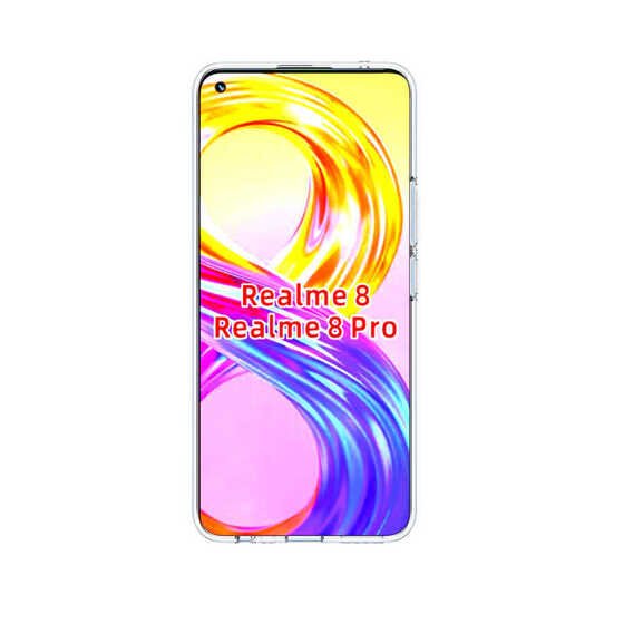 Realme 8 Kılıf Kamera Korumalı Süper Silikon