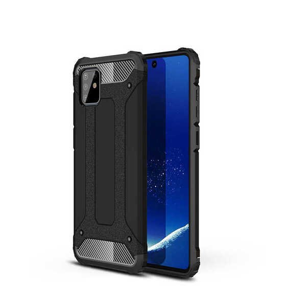 Galaxy A81 Kamera Korumalı Armor Hybrid Zırh Ultra Koruma Kılıf