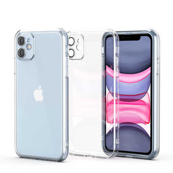 iPhone 11 Kılıf Kamera Korumalı Lüx Şeffaf Silikon