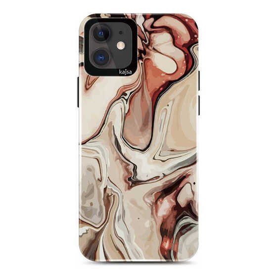 Apple iPhone 11 Kılıf Ebru Desenli Kajsa Lava Kapak