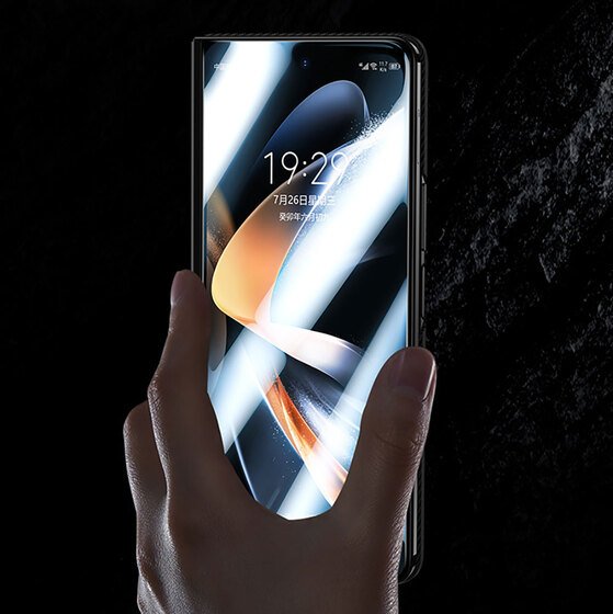 Galaxy Z Fold 5 Uyumlu Benks Combo 3lü Aksesuar Set 600D Kevlar Kapak Ekran Koruyucu Lens Koruyucu