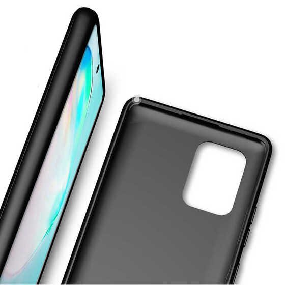 Galaxy A91 Çizgili Tasarım Kamera Korumalı Silikon Kılıf