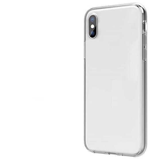 Apple iPhone X Kılıf 360 Tam Koruma Şeffaf Silikon