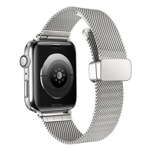 Apple Watch 38mm Uyumlu KRD-85 Metal Otomatik Mekanizmalı Klips Kordon