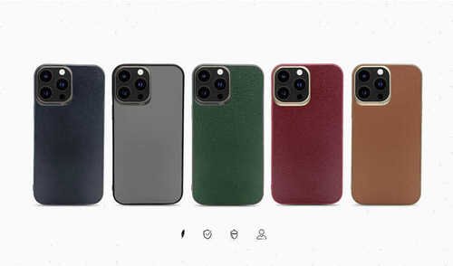 iPhone 13 Pro Kılıf ​Kajsa Luxe Collection Hakiki Deri Kapak