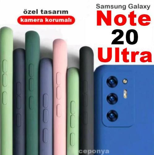 Galaxy Note 20 Ultra 3D Maximum Kamera Korumalı Silikon Kılıf