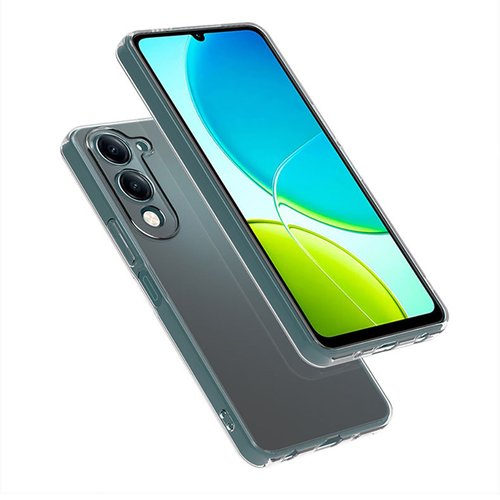 Vivo Y19 Kılıf İnce ve Esnek Şeffaf Süper Silikon