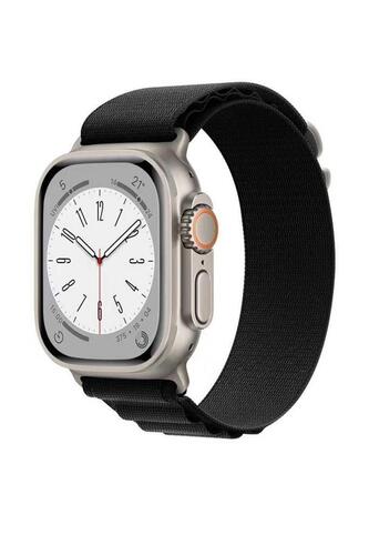 Apple Watch 44mm Renkli ​​​​KRD-74 Hasır Tokalı Kordon