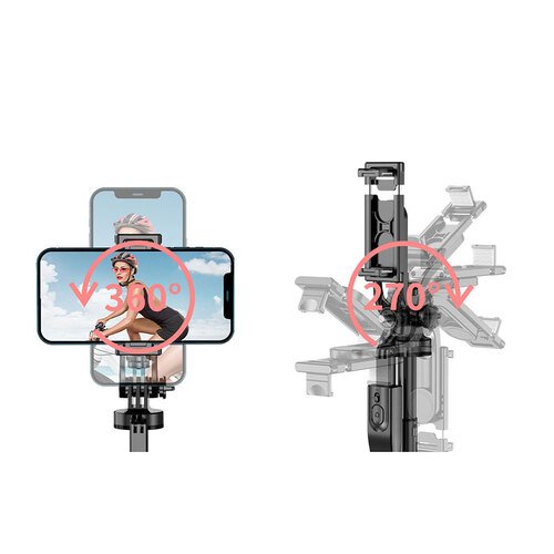 Canlı Yayın Tripod Selfie Çubuğu Wiwu Wi-SE005 Çok Fonksiyonlu Sabitleyici Ayrılabilir