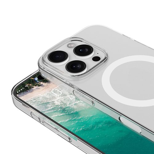 iPhone 16 Pro Max Kılıf Kamera Korumalı MagSafe Şarj Özellikli Lüx Şeffaf London Silikon Kapak