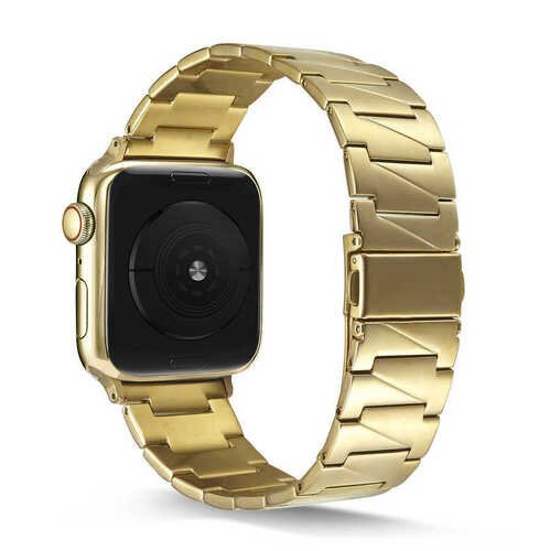 Apple Watch 44mm Uyumlu Kordon KRD-48 Metal Kordon