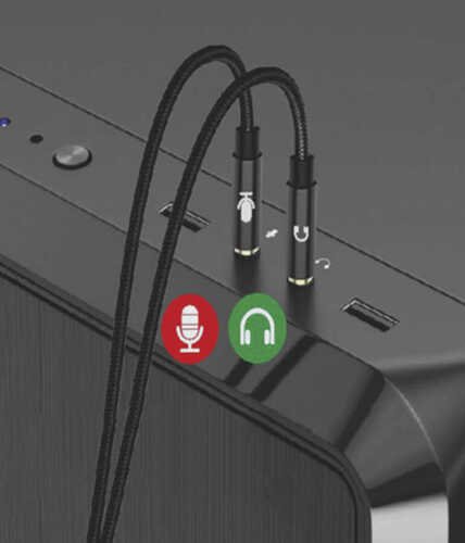 ​GAC-222 Mikrofonlu Go Des Kulaklık Dönüştürücü