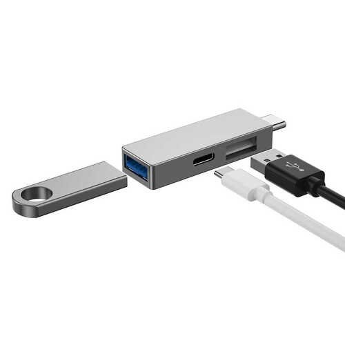 Wiwu Alpha T02 Pro 3 in 1 Type-C Hub PD Portlu Usb Çoğaltıcı