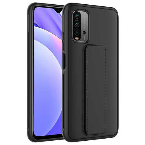 Xiaomi Redmi 9T Kılıf Standlı Mat Yüzey Kamera Çıkıntılı İnce Tasarım Kapak