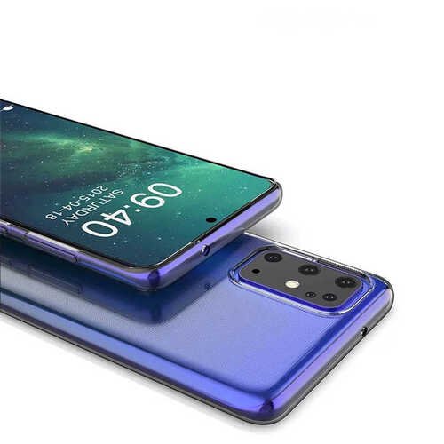 Galaxy A91 Kılıf İnce ve Esnek Şeffaf Süper Silikon