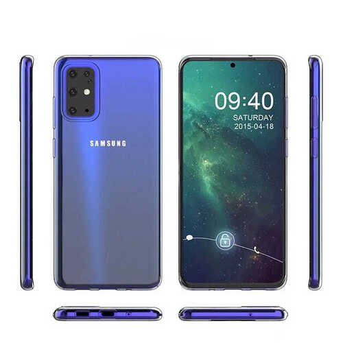 Galaxy A91 Kılıf İnce ve Esnek Şeffaf Süper Silikon