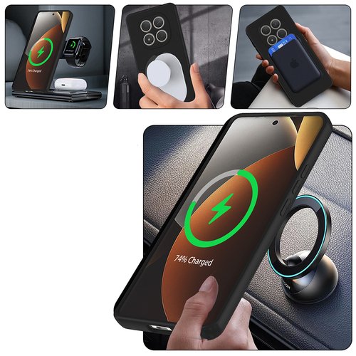 Redmi Note 15 5G Kılıf Magsafe Şarj Özellikli Standlı Sensitive Touch Samara Kapak