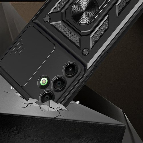 Galaxy A16 Kılıf Magnetik Standlı Kamera Korumalı Sürgülü Vega Kapak