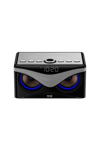 S10 Taşınabilir Kablosuz Bluetooth Hoparlör - Dijital Saat & Fm Radyo & Usb & Hafıza Kartı