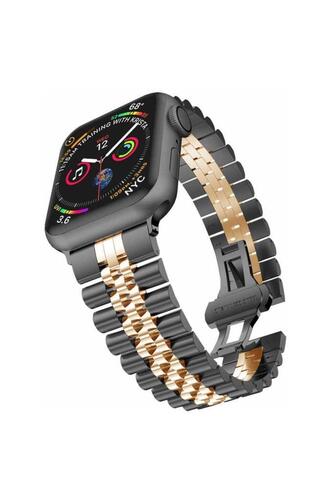 Apple Watch Ultra 49mm KRD-36 Metal Klipsli Tasarım Kordon