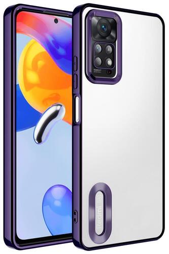 Xiaomi Redmi Note 11 Pro 5G Kılıf Köşeleri Renkli Şeffaf Kamera Korumalı Silikon Luxury Kapak