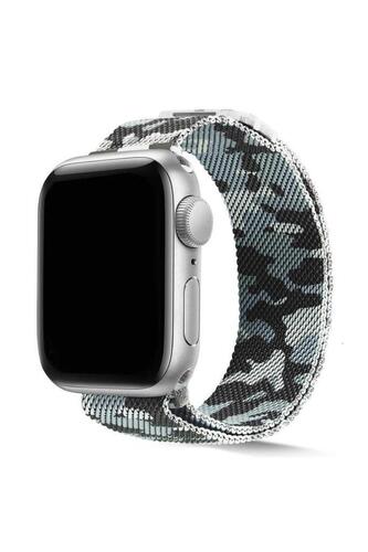 Apple Watch Ultra 49mm KRD-40 Tel Örgü İşlemeli Metal Kordon