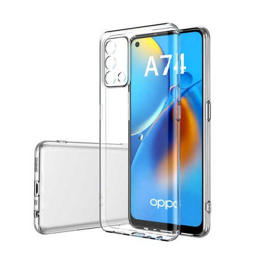 Oppo A74 4G Kılıf Kamera Korumalı Süper Silikon Kapak