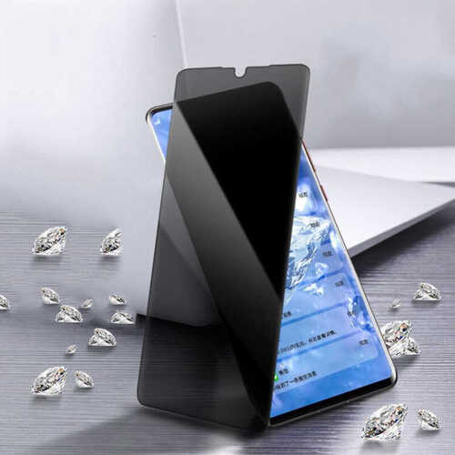 Galaxy A12 Ekran Koruyucu Hayalet New 5D Privacy Cam Koruyucu