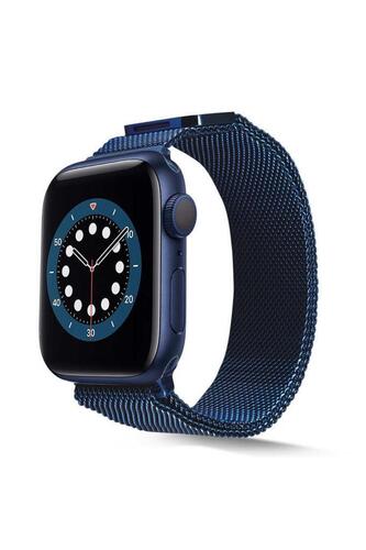 Apple Watch Ultra 49mm Uyumlu KRD-01 Metal Kasa Tel Örgü Mıknatıslı Kordon