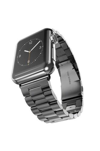 Apple Watch Ultra 49mm Metal Katlamalı Yandan Klips Kordon