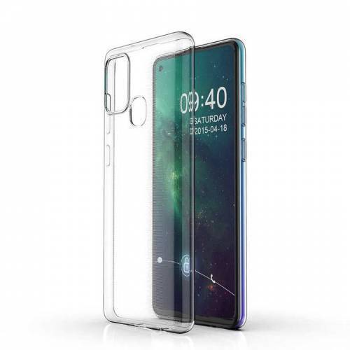 Galaxy A21S İnce Esnek Şeffaf Süper Silikon Kılıf