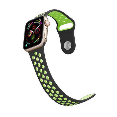 Apple Watch Ultra 49mm KRD-02 Suya Dayanıklı Delikli Renkli Silikon Kordon