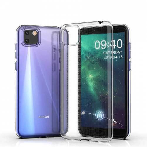 Huawei Y5P Kılıf İnce Esnek Şeffaf Süper Silikon