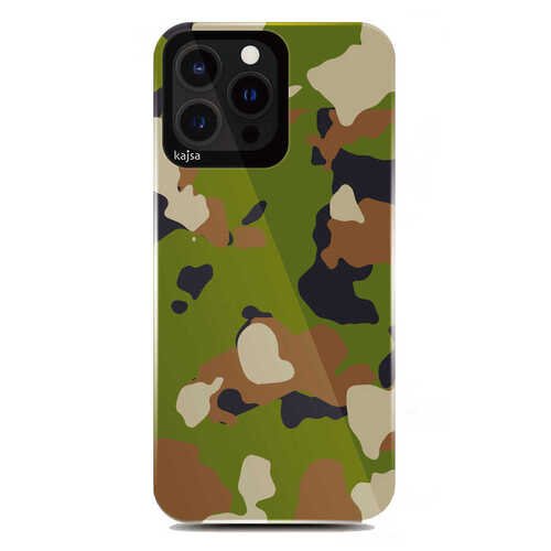 Apple iPhone 13 Pro Max Kılıf Asker Desenli Kajsa Camo Kapak