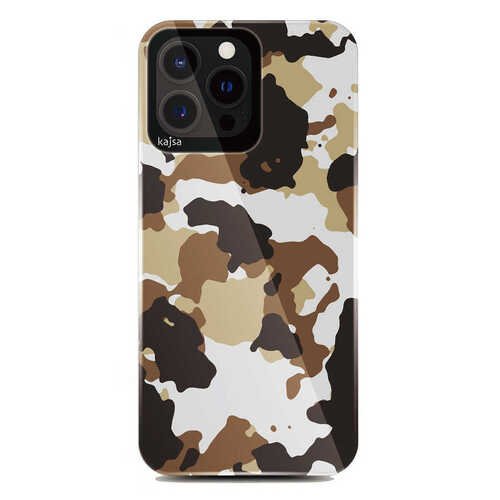 Apple iPhone 13 Pro Max Kılıf Asker Desenli Kajsa Camo Kapak