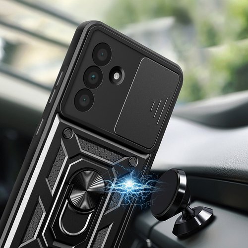 Galaxy A36 Kılıf Magnetik Standlı Kamera Korumalı Sürgülü Vega Kapak