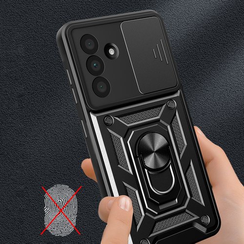 Galaxy A36 Kılıf Magnetik Standlı Kamera Korumalı Sürgülü Vega Kapak