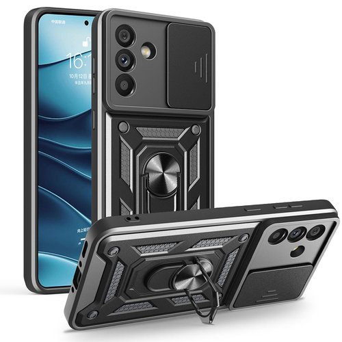 Galaxy A56 Kılıf Magnetik Standlı Kamera Korumalı Sürgülü Vega Kapak