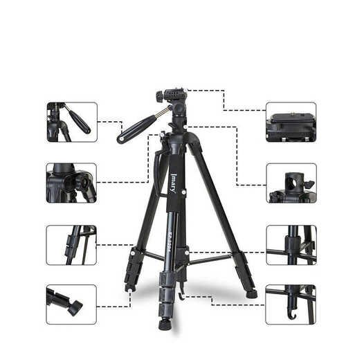 Jmary KP2294 Tripod 164 cm 3 Kademeli Çok Fonksiyonlu Profesyonel