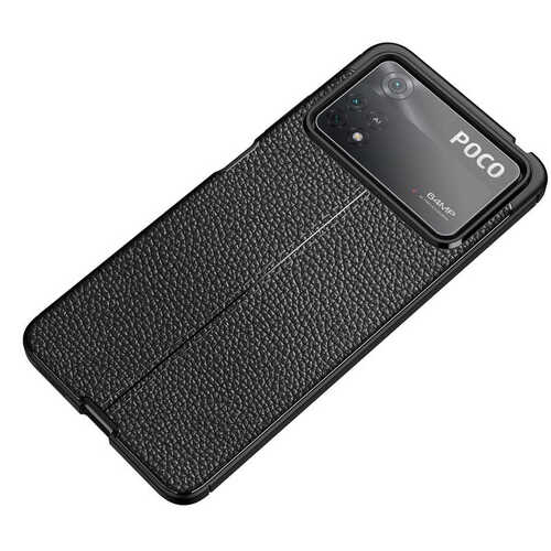 Xiaomi Poco X4 Pro 5G Kılıf Deri Desenli Kamera Korumalı Silikon