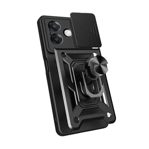 Oppo A3x 4G Kılıf Magnetik Standlı Kamera Korumalı Sürgülü Vega Kapak