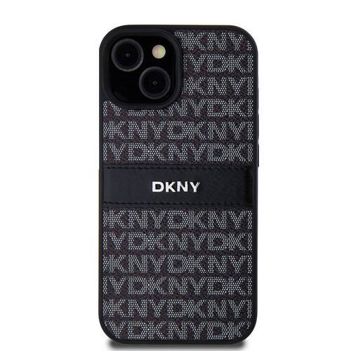 Apple iPhone 15 Kılıf DKNY Orjinal Lisanslı 3D Yazılı Repeat Texture Pattern Kapak