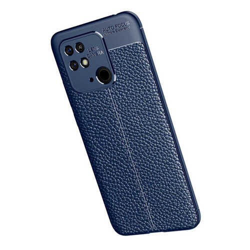 Xiaomi Redmi 10C Kılıf Deri Desenli Kamera Korumalı Silikon