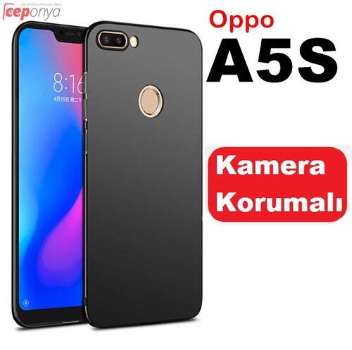 Oppo A5S Kamera Korumalı Kaliteli Mat Soft Silikon Kılıf