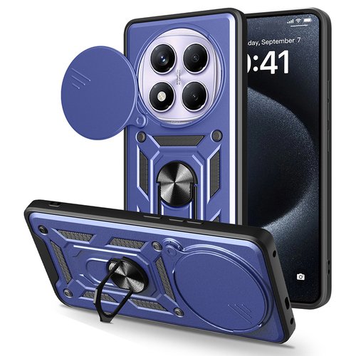 Redmi Note 14 Pro 4G Kılıf Magnetik Standlı Kamera Korumalı Sürgülü Vega Kapak